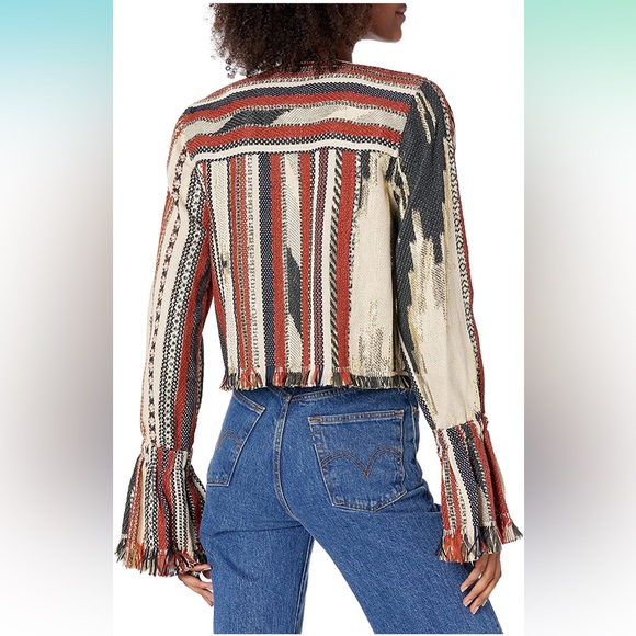 NWT $545 Ramy Brook Dakota Fringe Jacket - Picture 3 of 12